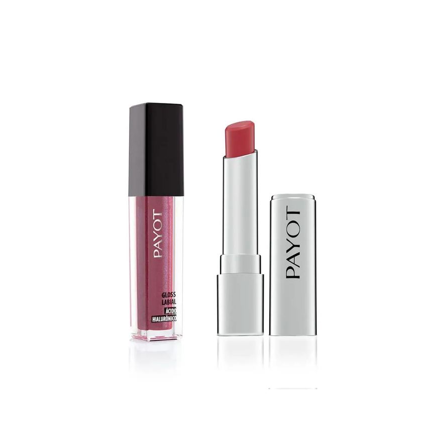 Payot Kit Lips - 3: Gloss Búzios + Batom Rosa Queimado