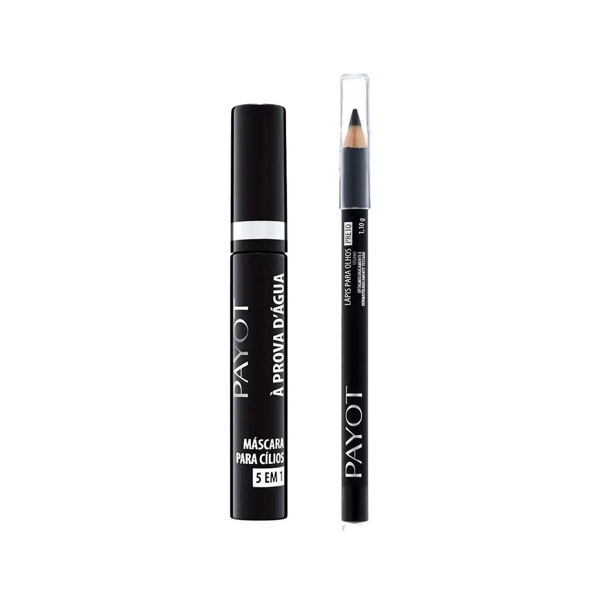 Payot Kit Máscara de Cílios a Prova D'água + Lápis de Olhos Preto