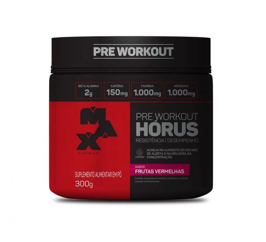 Max Titanium Hórus (300g) - Sabor: Frutas Vermelhas