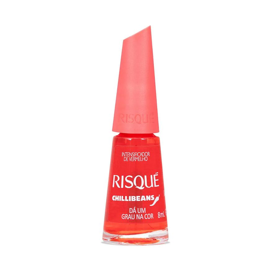 Risqué Esmalte Intensificador de Vermelho Chilli Beans 8ml - Dá um Grau na Cor