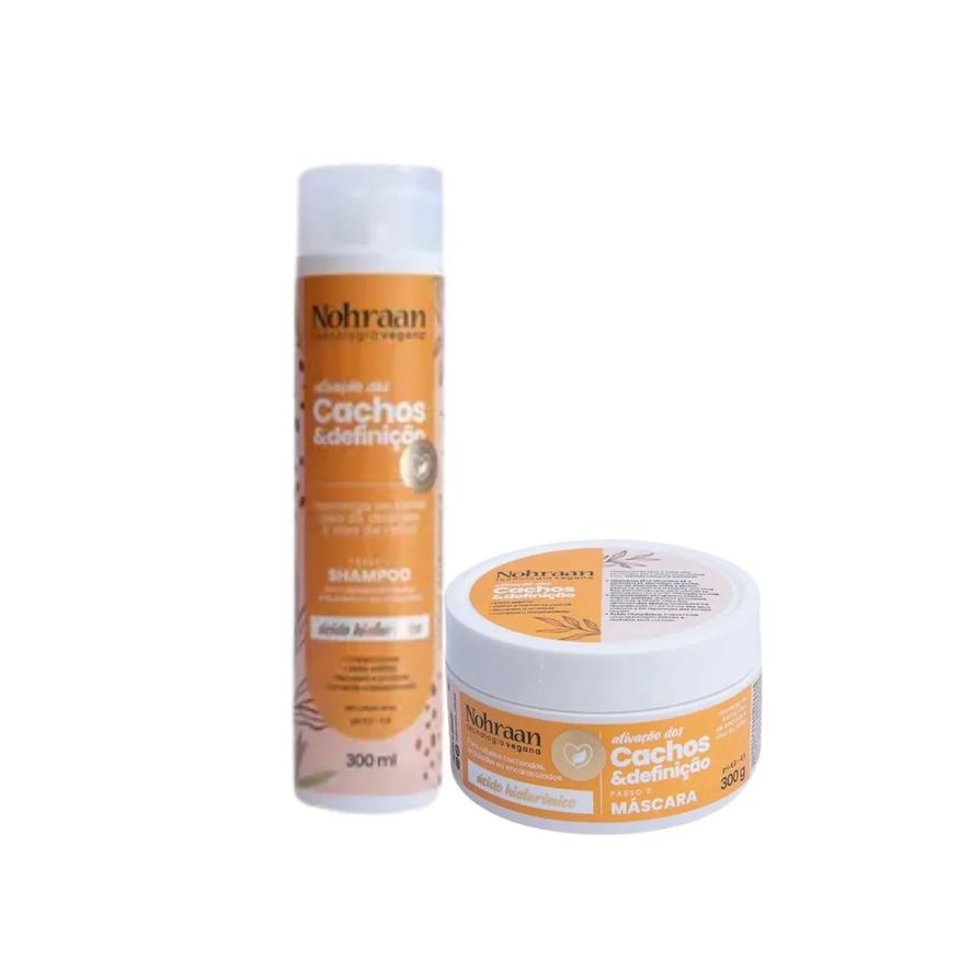 Nohraan Kit Shampoo + Máscara Cachos e Definição