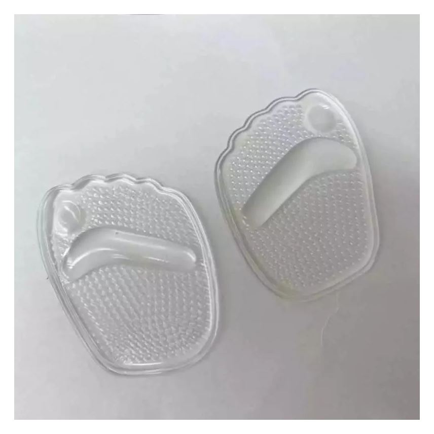 Palmilha Par Ortopédica Protetor Para Pés Almofadas Silicone Sapato Branco