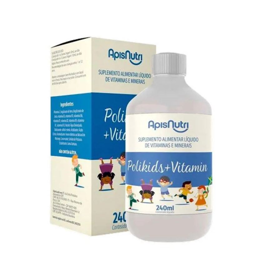 Apisnutri Polikids + Vitamin (240ml) - Padrão: Único