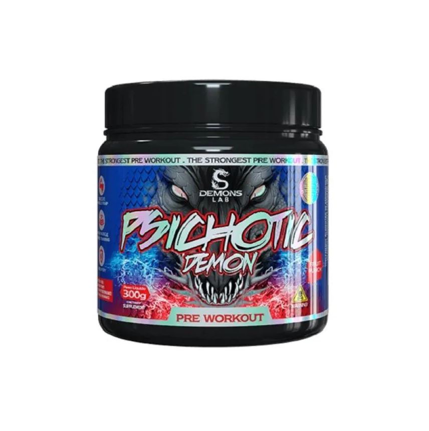 Demons Lab Psichotic Demon (300g) - Sabor: Fruit Punch