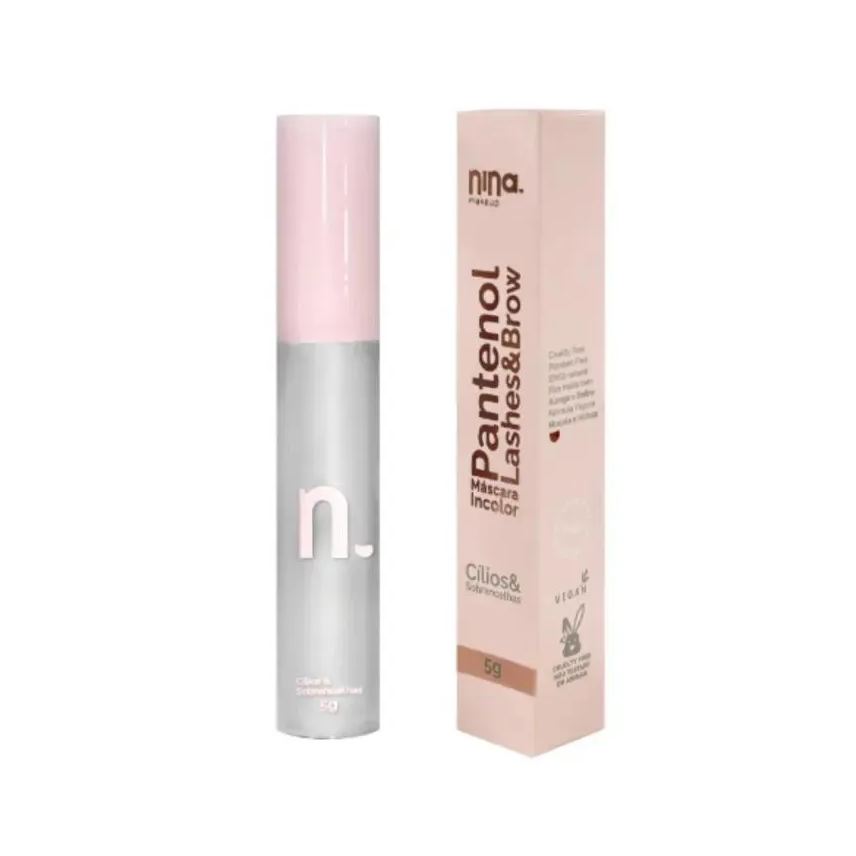 Nina Makeup Nina Make Up Máscara de Cilios e Sobrancelhas Incolor 5g
