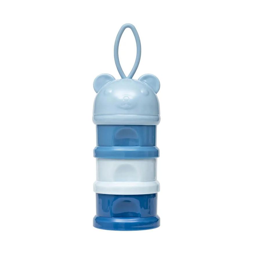 Buba Potes Empilhavéis para Leite em Pó e Snack Azul