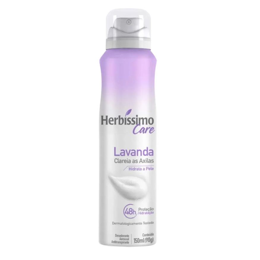 Herbíssimo Desodorante Aerossol Care Lavanda 90g