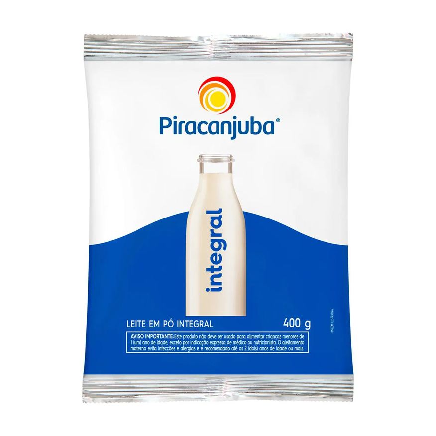 Piracanjuba Leite em Pó Integral 400g