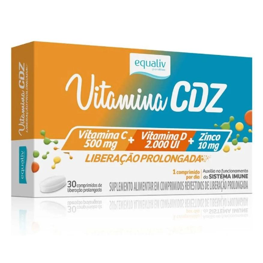 Equaliv Suplemento Alimentar Cdz C + D + Zinco 30 Cpr