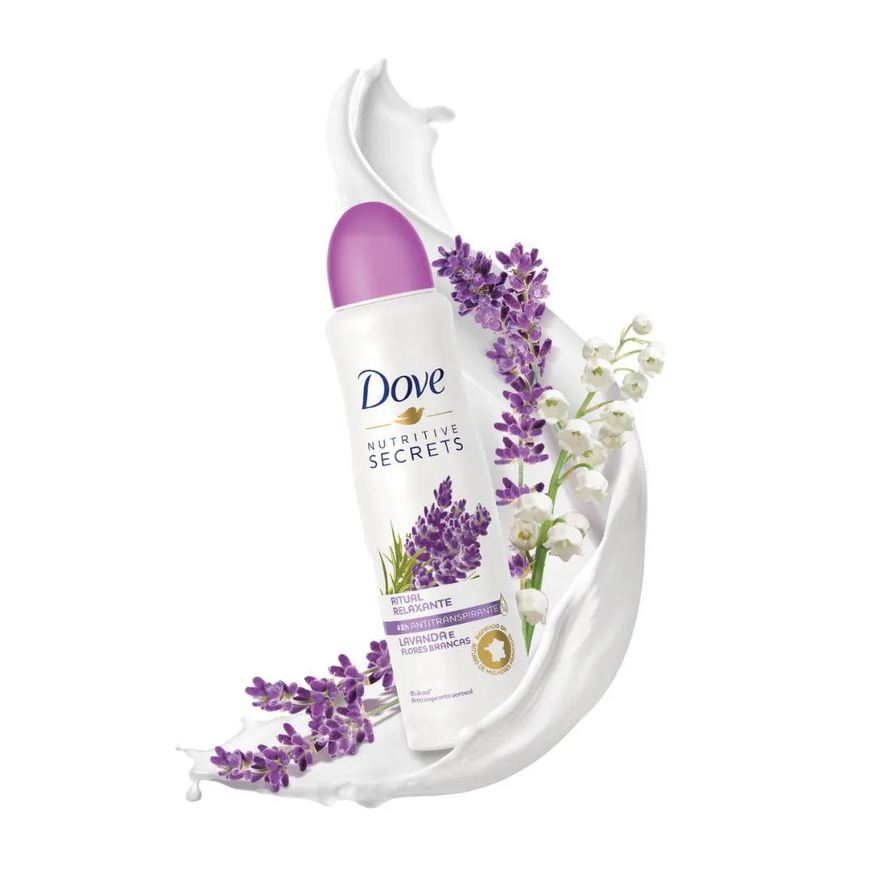 Dove Desodorante Aerosol Lavanda E Flores Brancas 89g