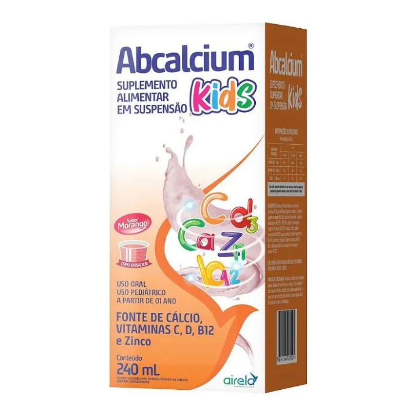 Airela Abcalcium Kids Suplemento Alimentar em Suspensão Oral 240ml