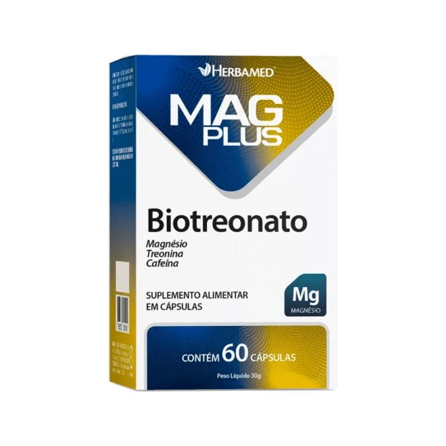 Herbamed Mag Plus Biotreonato C/60 cápsulas