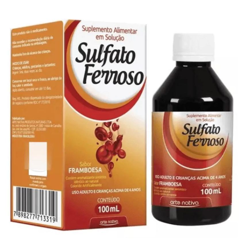 Arte Nativa Sulfato Ferroso Solução 100ml