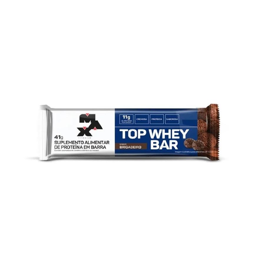 Max Titanium Top Whey Bar (41g) - Sabor: Brigadeiro