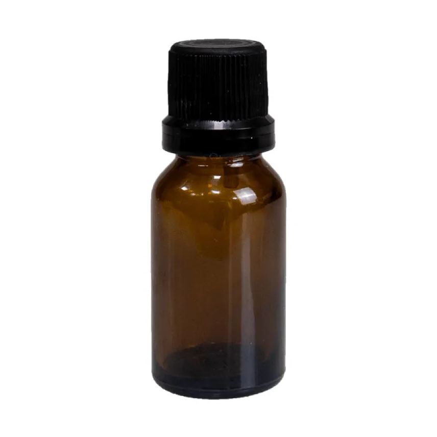 BelezaNatu Frasco Vidro Âmbar Gotejador Batoque 10ml