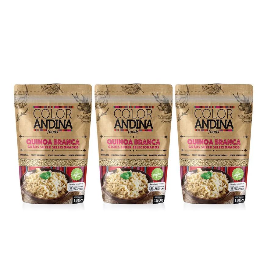 Color Andina Quinoa Real Branca - Food 0,150g - 03 Unids
