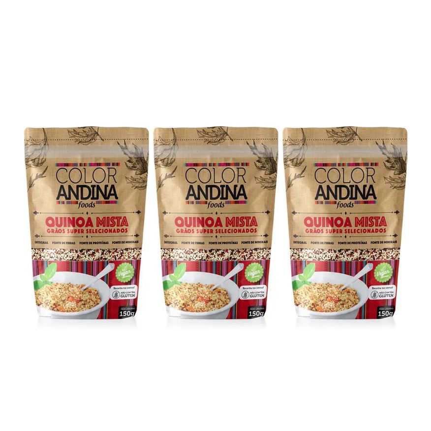 Color Andina Quinoa Real Mista - Food 0,150g - 03 Unids