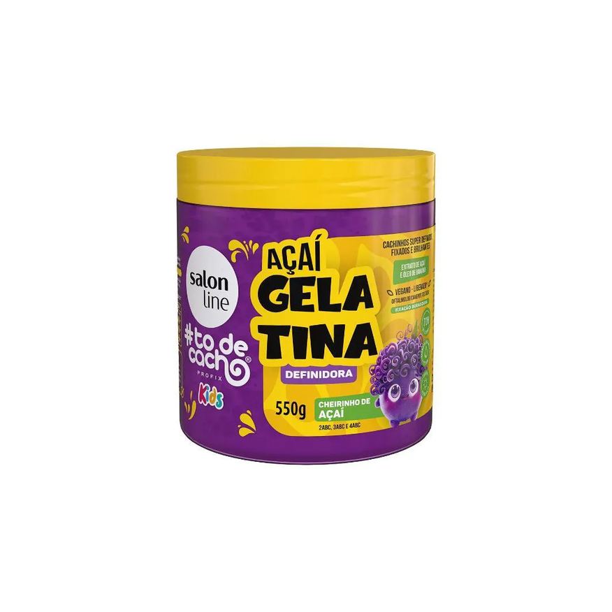 Salon Line Gelatina Açaí #todecacho Kids Condicionante 550g