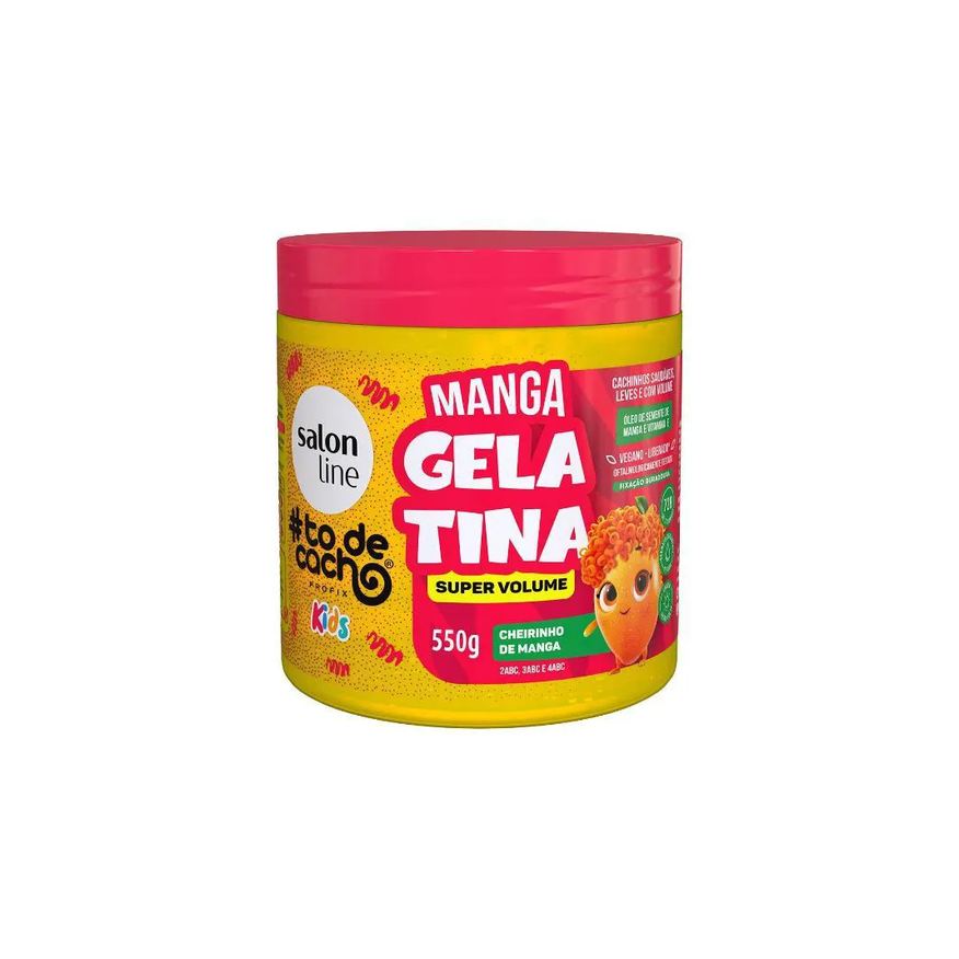 Salon Line Gelatina Manga #todecacho Kids Condicionante 550g