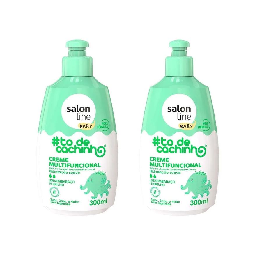 Salon Line Kit com 2 Cremes Multifuncionais #todecachinho Baby 300ml