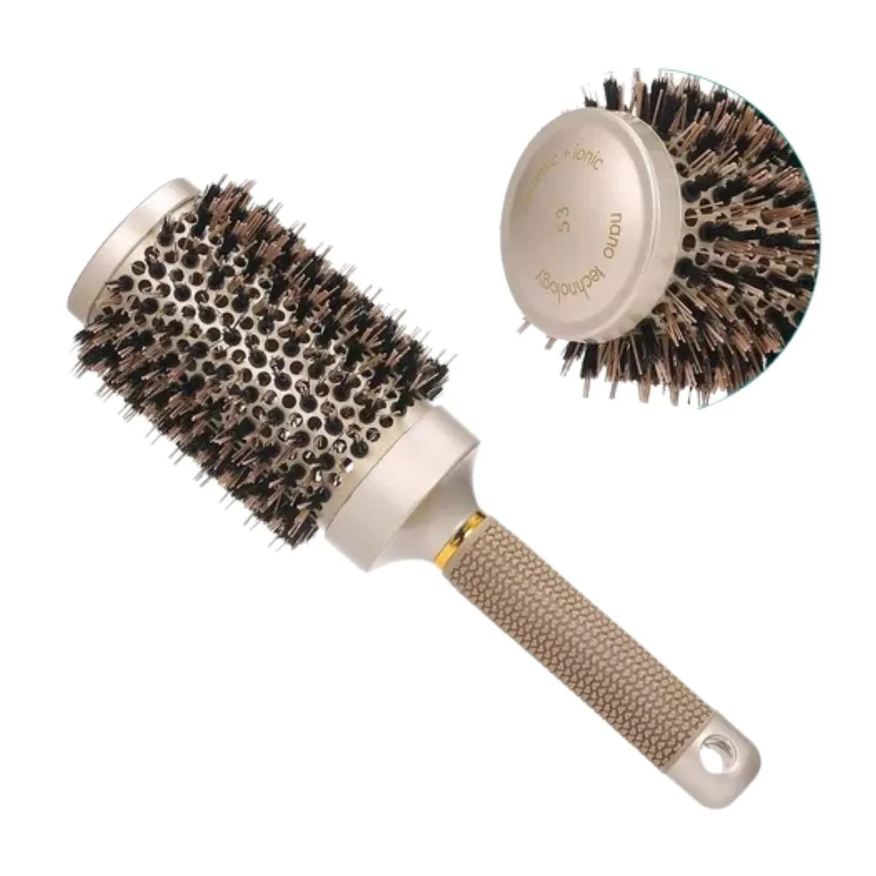 Mofashi Escova 53mm Nano Technology Ceramic Ionic Termica Cerdas de Javali