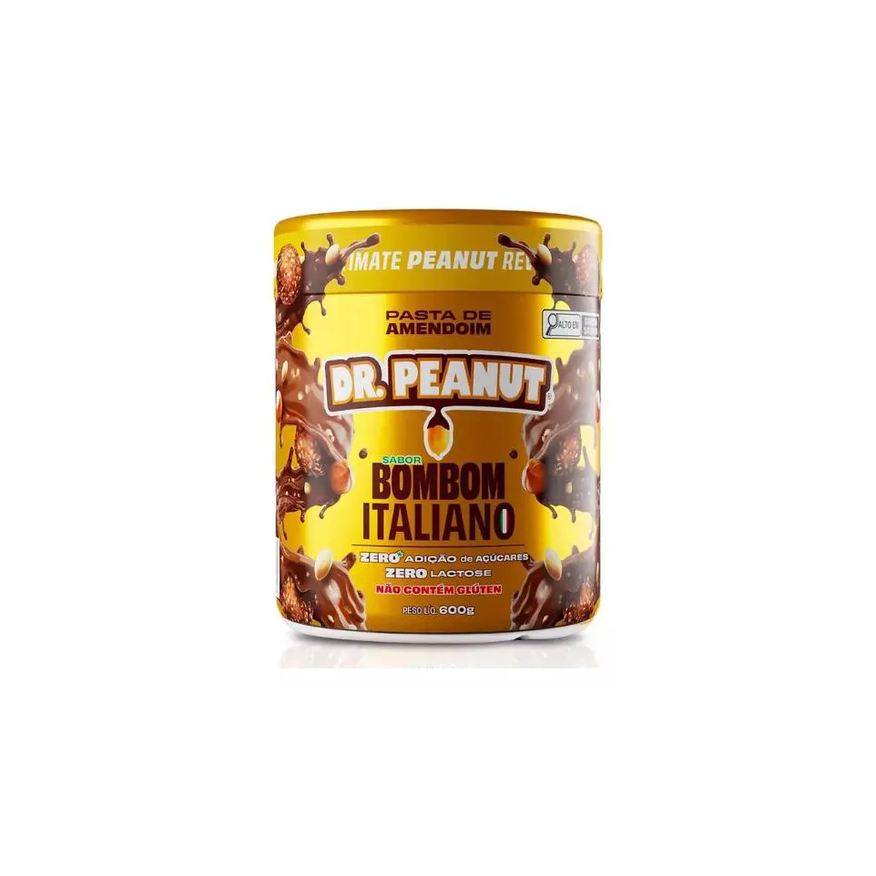 Dr Peanut Pasta de Amendoim Bombom Italiano Zero Lactose Dr. Peanut