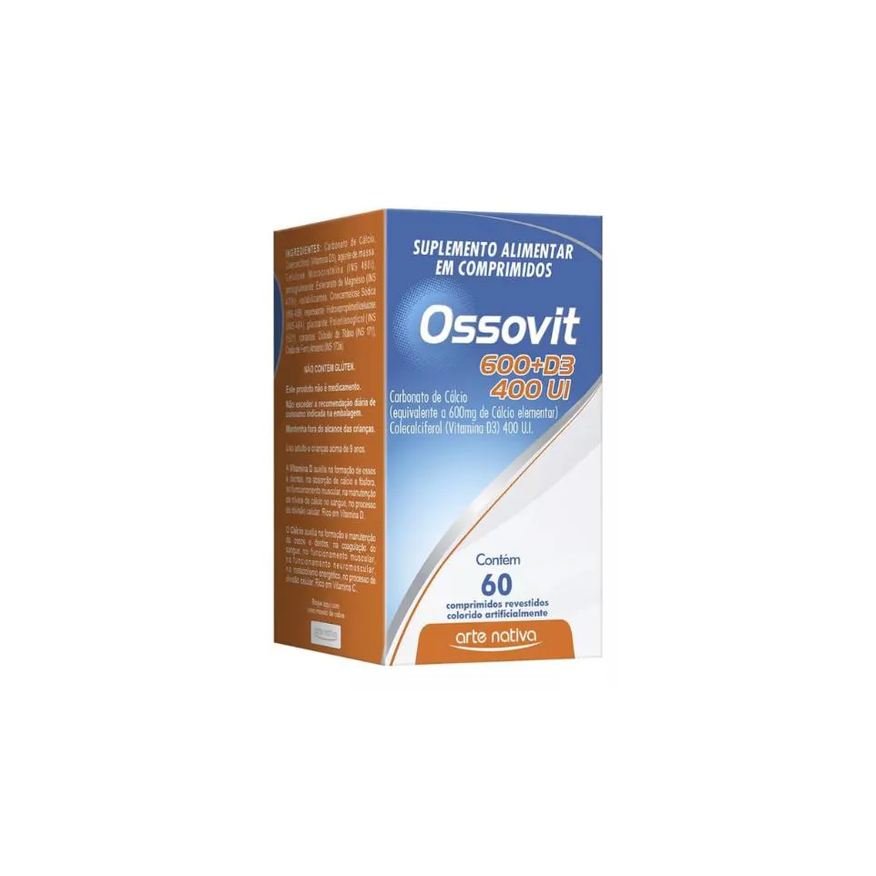 Arte Nativa Suplemento Ossovit 600+d3 400 Ui 60cpr