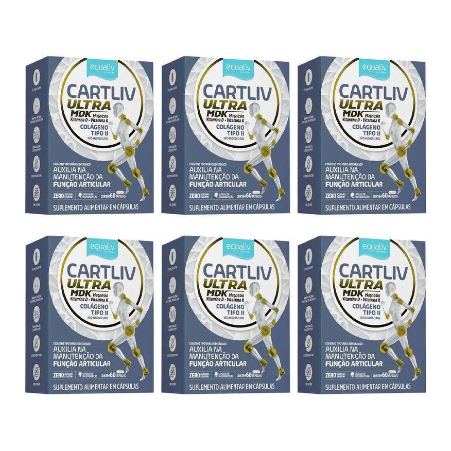 Equaliv Kit 6 Cartliv Ultra 60 Cápsulas - Equaliv