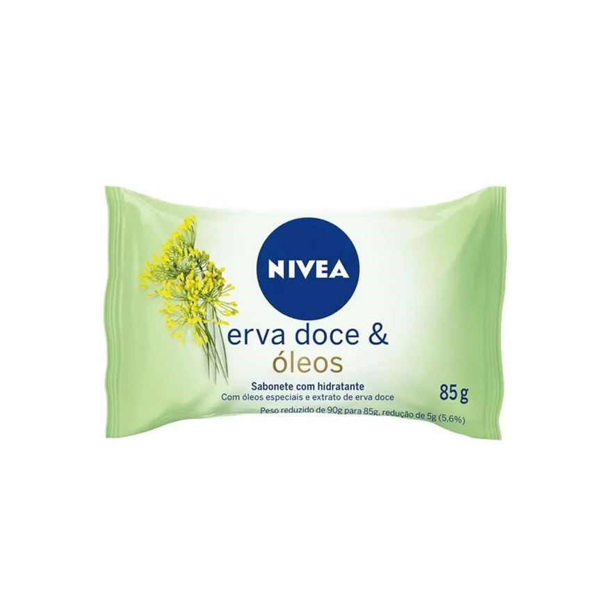 Nivea Sabonete Hidratante Erva Doce 85g Embalagem com 12 unidades