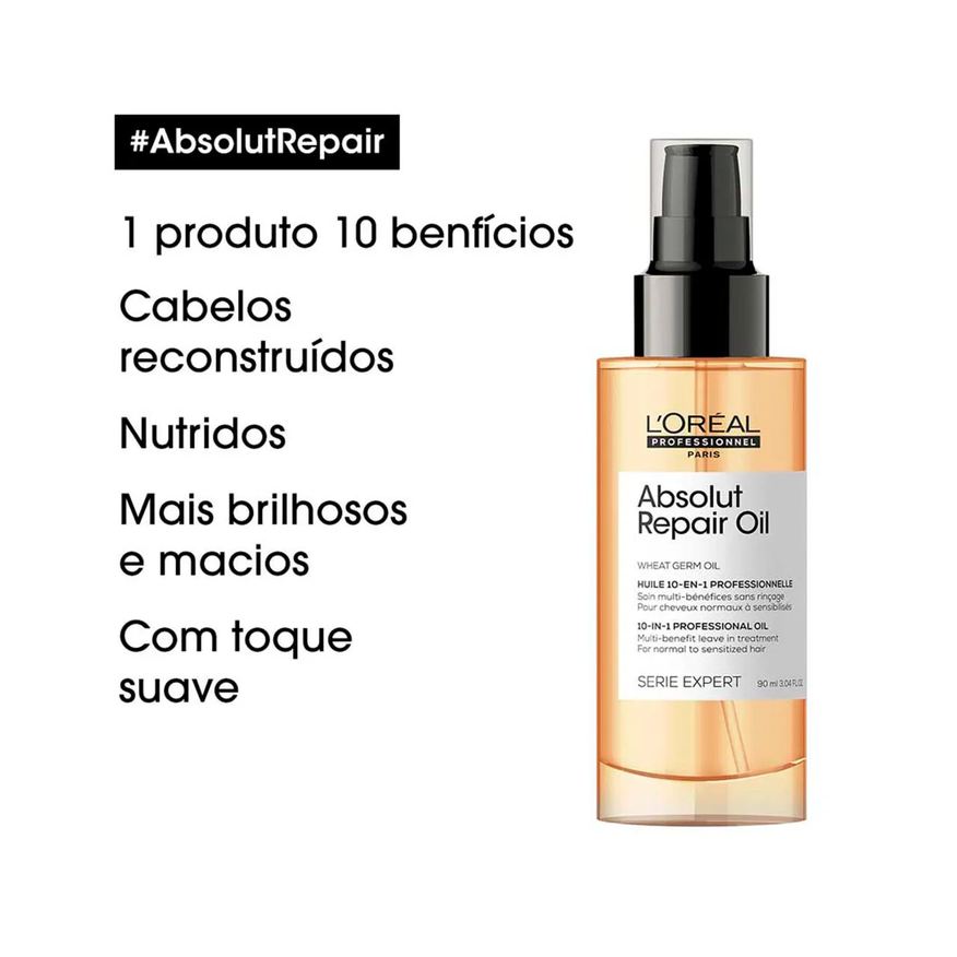 L'oreal Óleo Capilar L'Oréal Professionnel Absolut Repair Cabelos Danificados 90ml