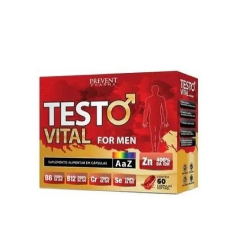 Prevent Pharma Testo Vital For Men a Z 60 cápsulas em Gel Prevent
