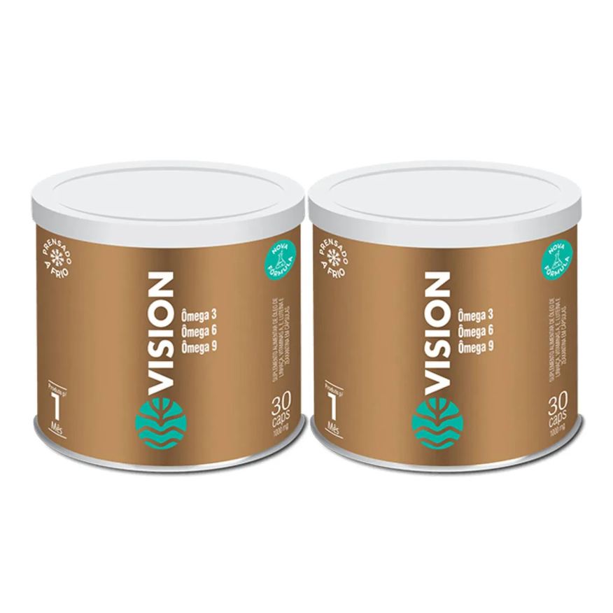 Vital Âtman 2x Vision Ômega 3 6 9 + Zeaxantina + Luteína 30 Capsulas sem Sabor