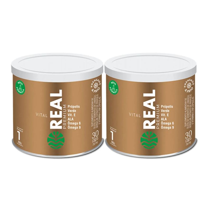 VITAL ÂTMAN 2X VITAL REAL PRóPOLIS VERDE 750mg 30 CAPSULAS SEM Sabor