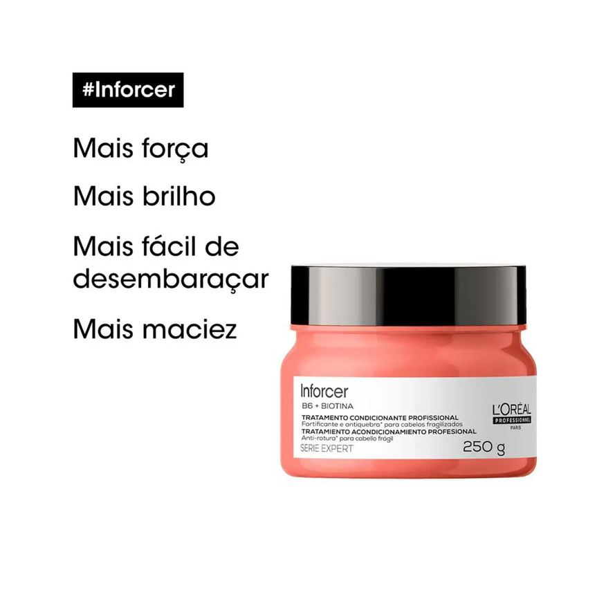 L'oreal Máscara de Cabelo Fortalecedora L'Oréal Professionnel Inforcer Cabelos Danificados 250g