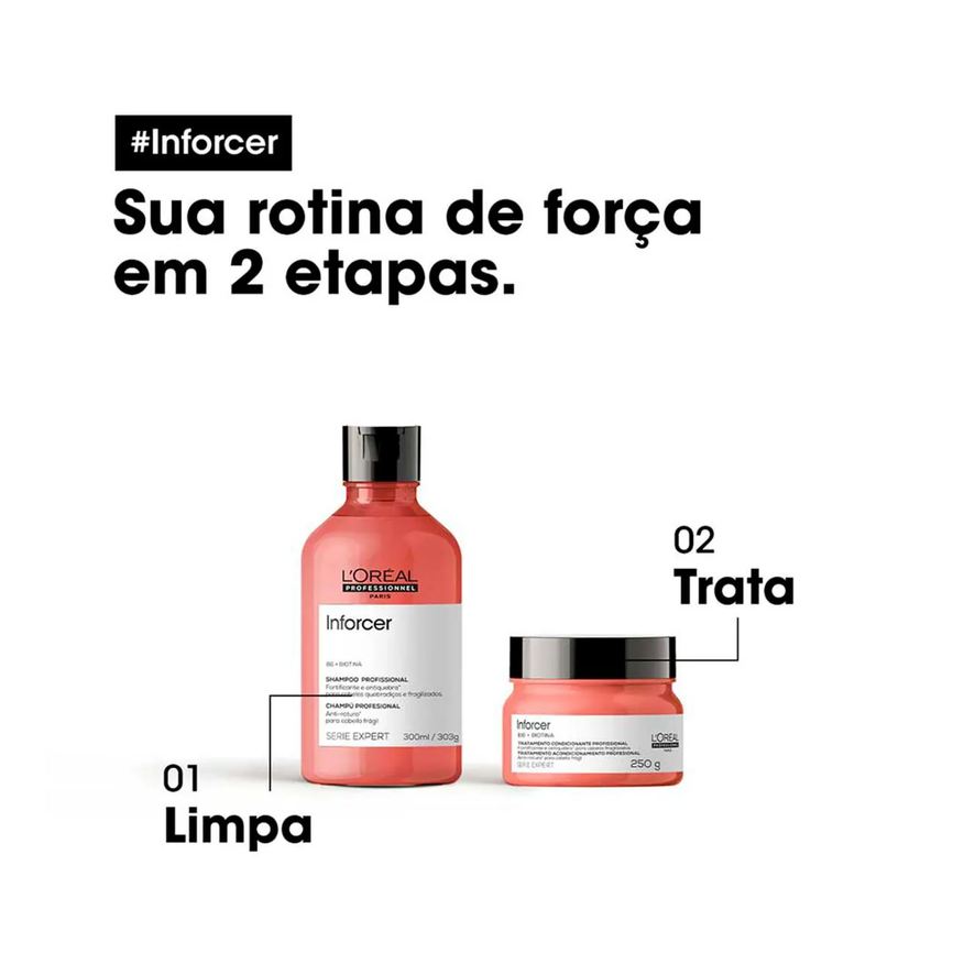 L'oreal Máscara de Cabelo Fortalecedora L'Oréal Professionnel Inforcer Cabelos Danificados 250g