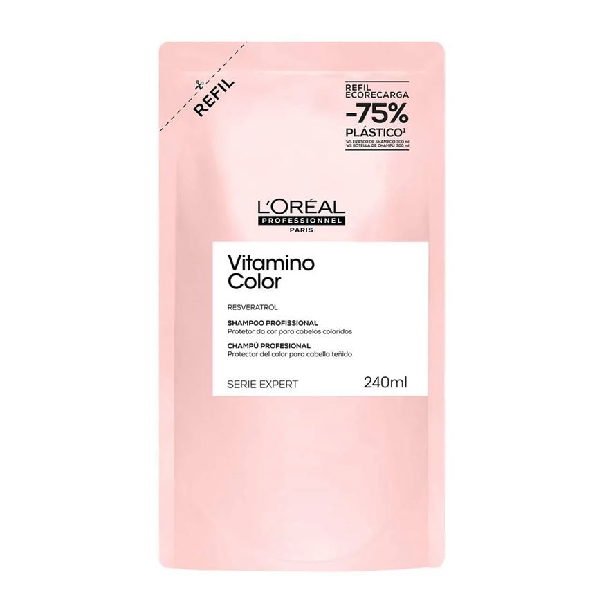 L'Oréal Professionnel Shampoo Vitamino Color Cabelos Coloridos 240ml Refil