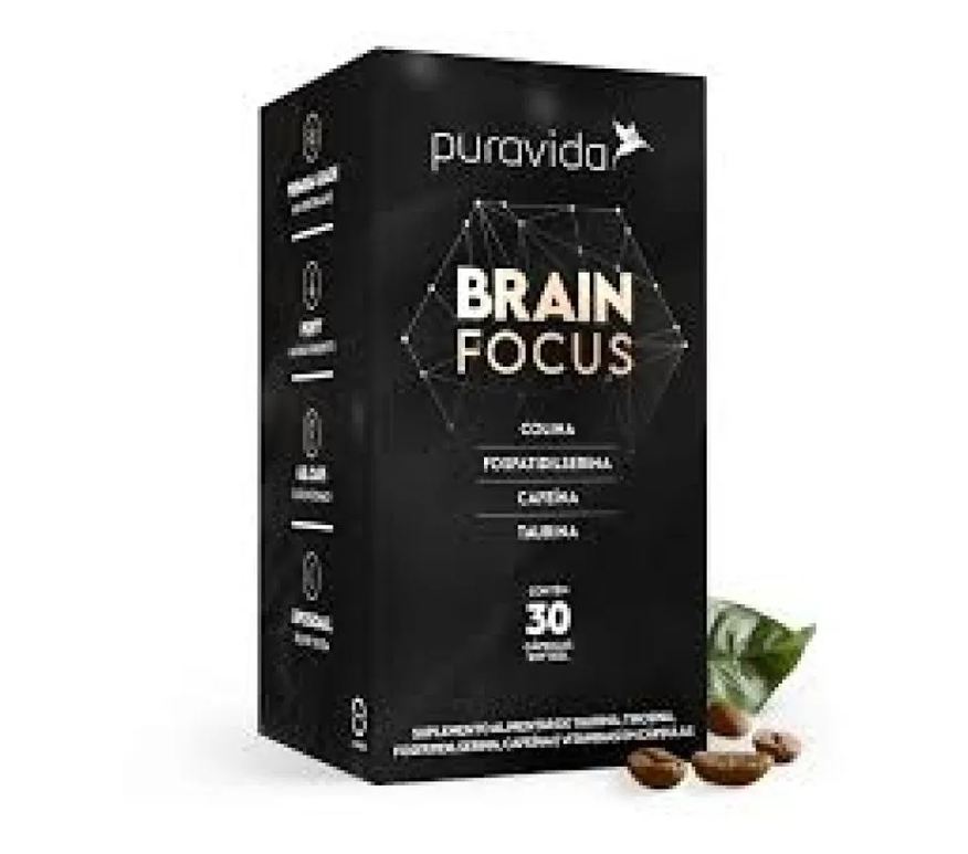 Puravida Brain Focus (30 cápsulas) - Padrão: Único