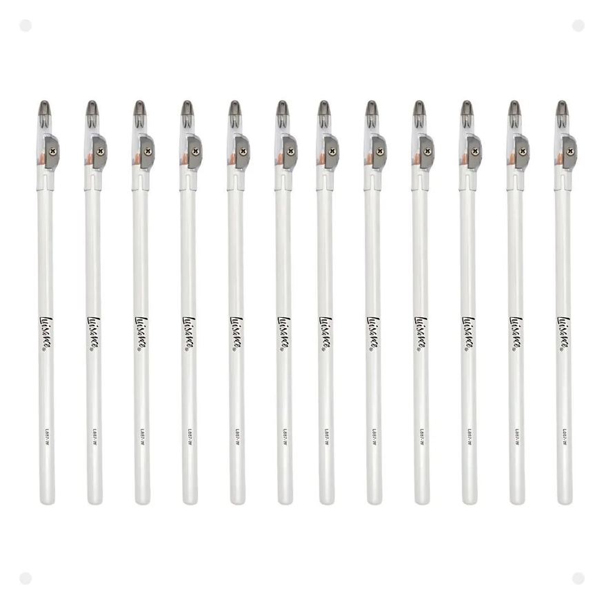 Luisance Kit Luisance: 12Lápis para Olhos Branco com Apontador Ref. L887-w