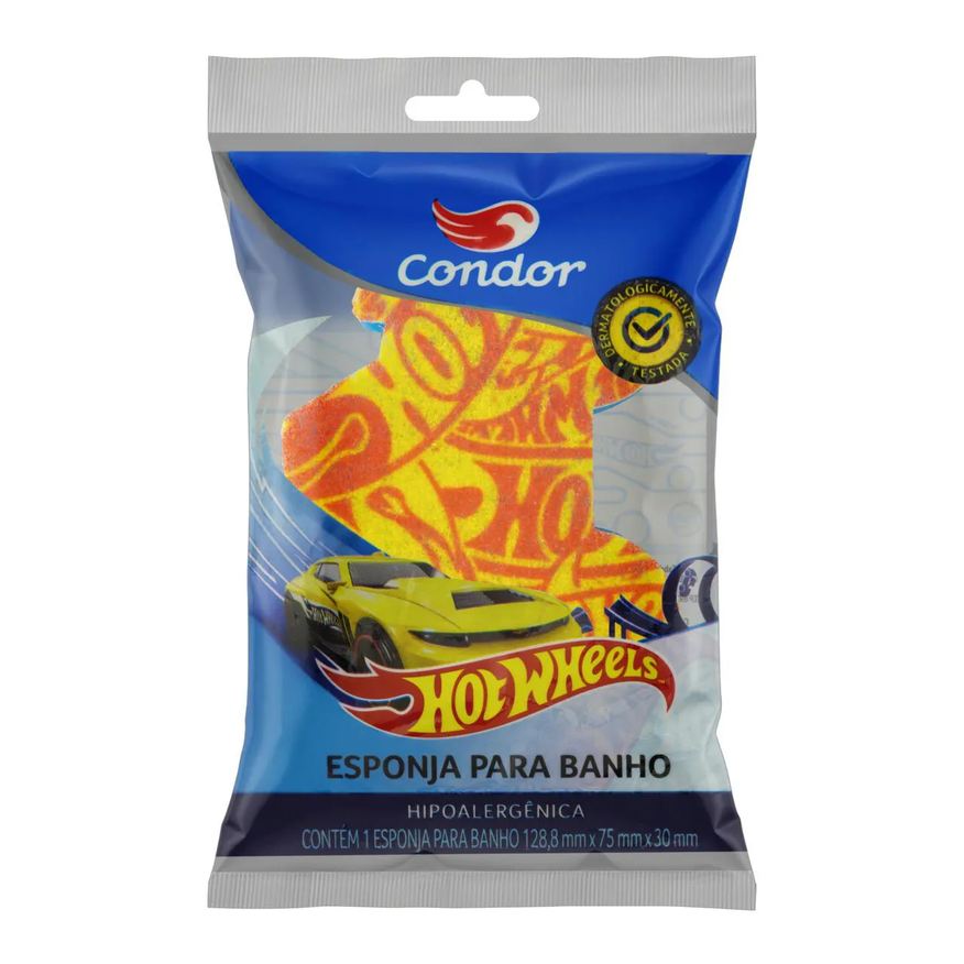 Condor Esponja para Banho Hot Wheels
