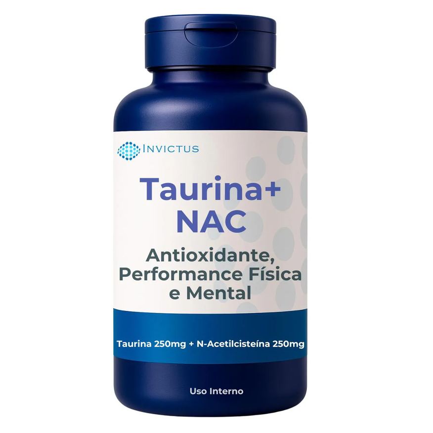 Invictus Suplemento Taurina 250mg + N - Acetilcisteína 250mg