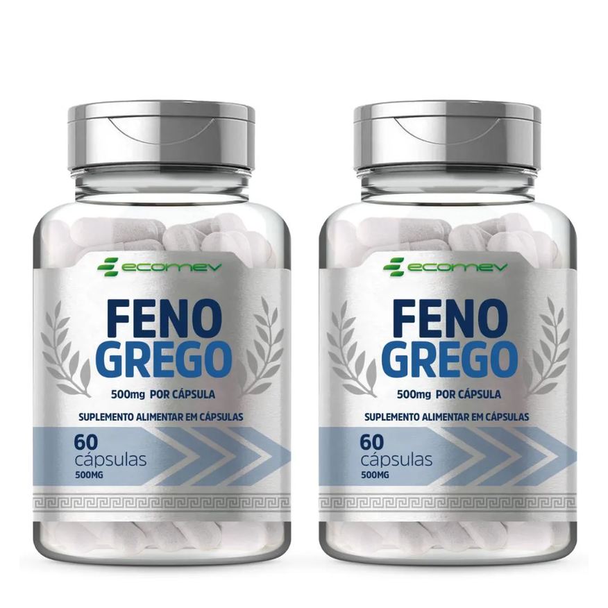 Ecomev 2x Feno Grego Saponinas 500mg 60 cápsulas