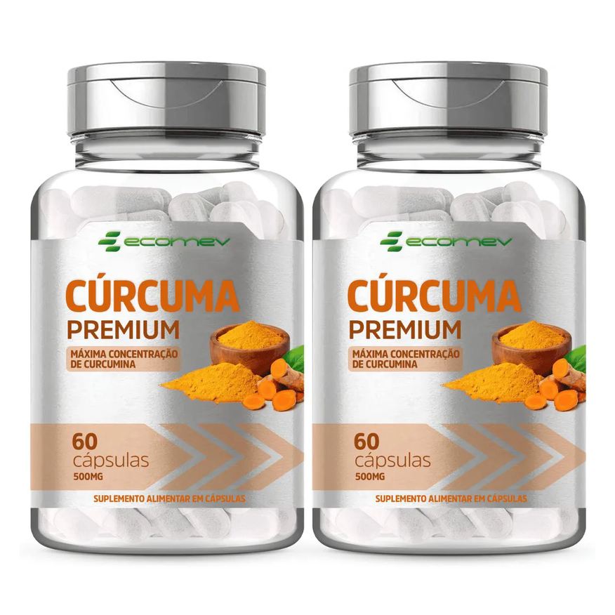 Ecomev 2x Curcuma 500mg 60 cápsulas