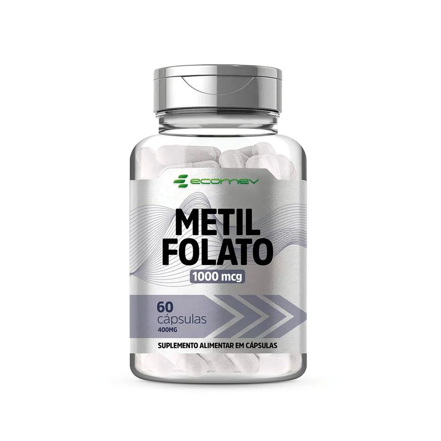Ecomev Metilfolato Acido Fólico Ativo 1000mcg 60 cápsulas