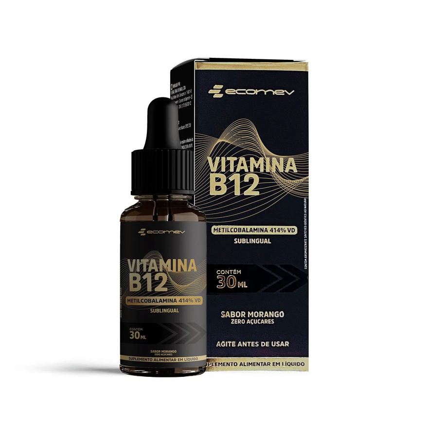 Ecomev Vitamina B12 Metilcobalamina Gotas Subingual 30ml