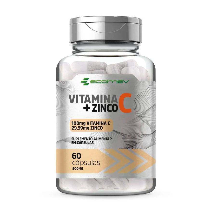 Ecomev Vitamina C com Zinco Quelato 60 cápsulas