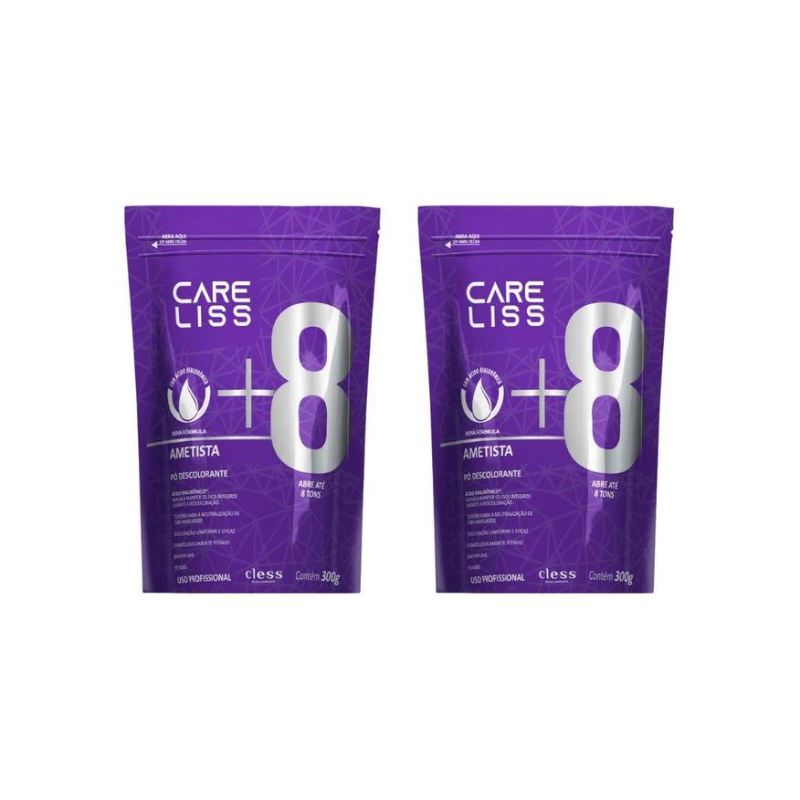 Care Liss Po Descolorante 300g Ametista - Kit C / 2un