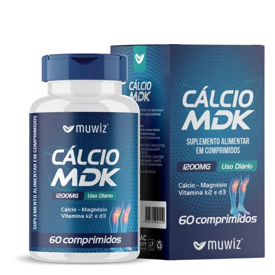 Muwiz Cálcio Mdk 60 comprimidos 1200mg