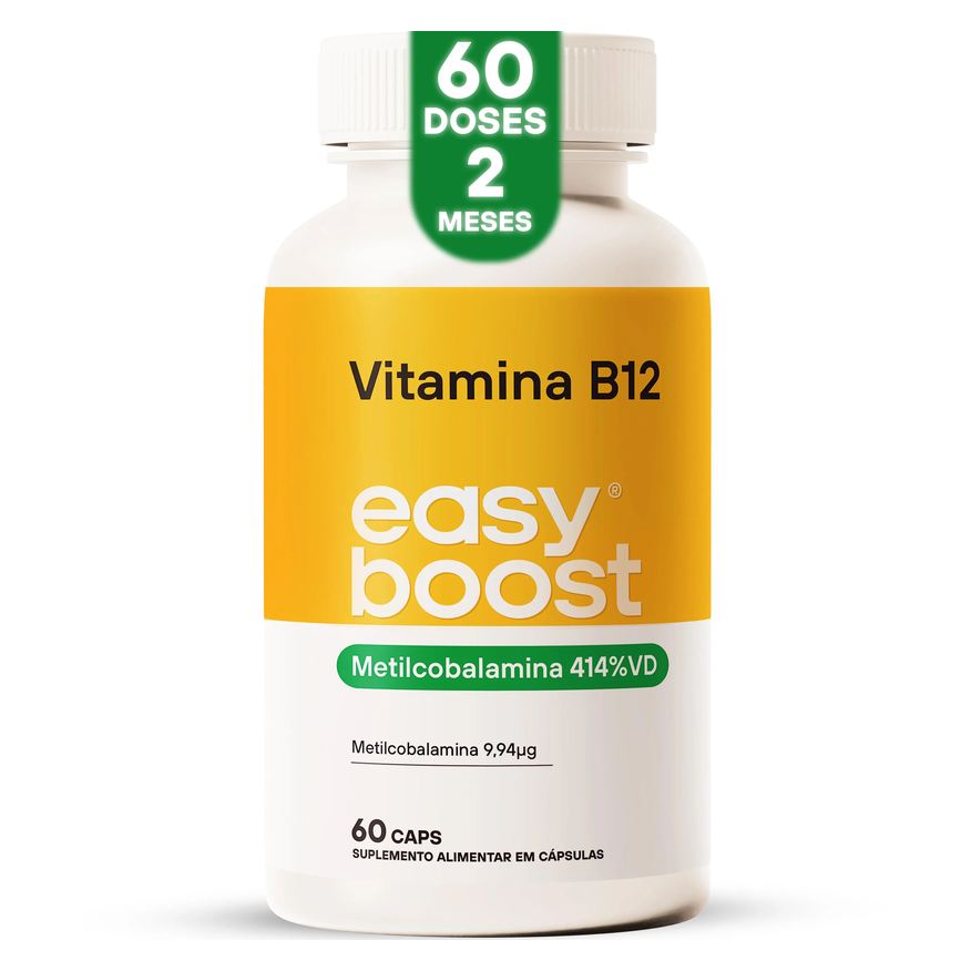 Easy Boost Vitamina B12 Metilcobalamina 414% Vd 60 cápsulas