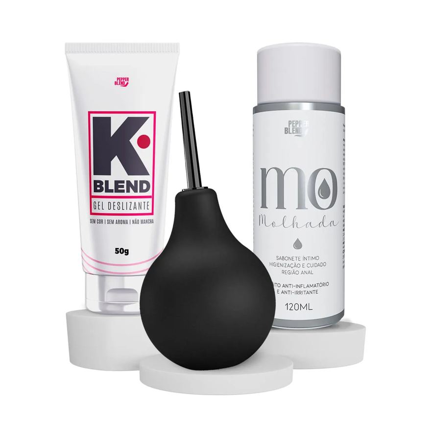 Pepper Blend Kit Ducha Íntima Higiene Ginecológica Enema Gel Sabonete Procto