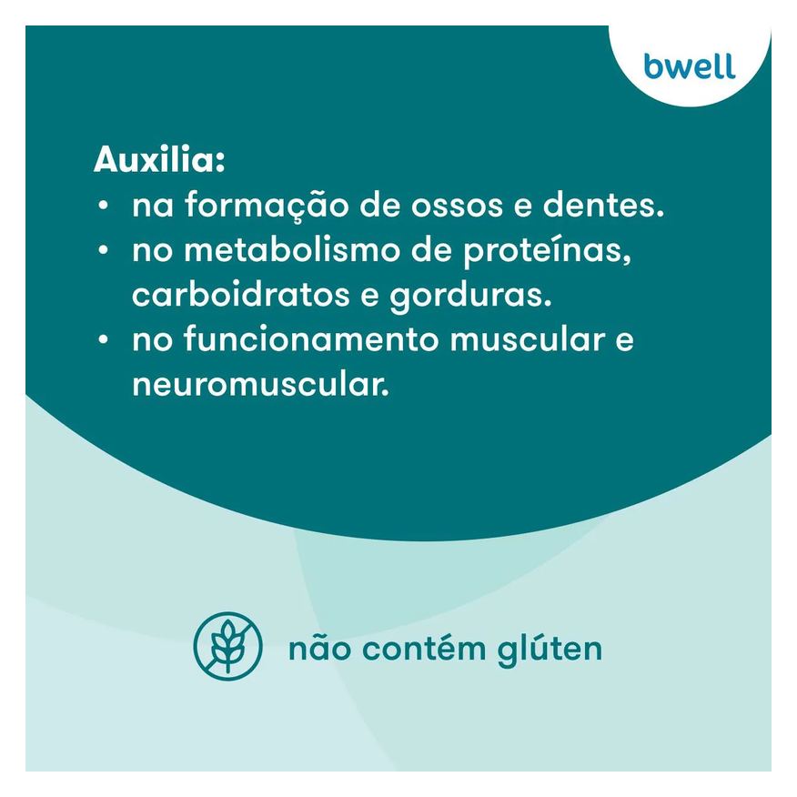 Malato Di-Magnésio 500mg bwell 60 Cápsulas